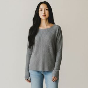 Splendid waffle knit long sleeve top